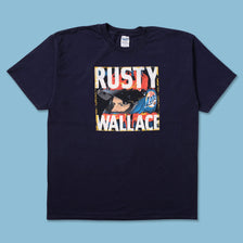 Vintage Rusty Wallace Racing T-Shirt XLarge - Double Double Vintage