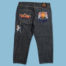 Y2K Crown Holder Baggy Pants 42x30 - Double Double Vintage