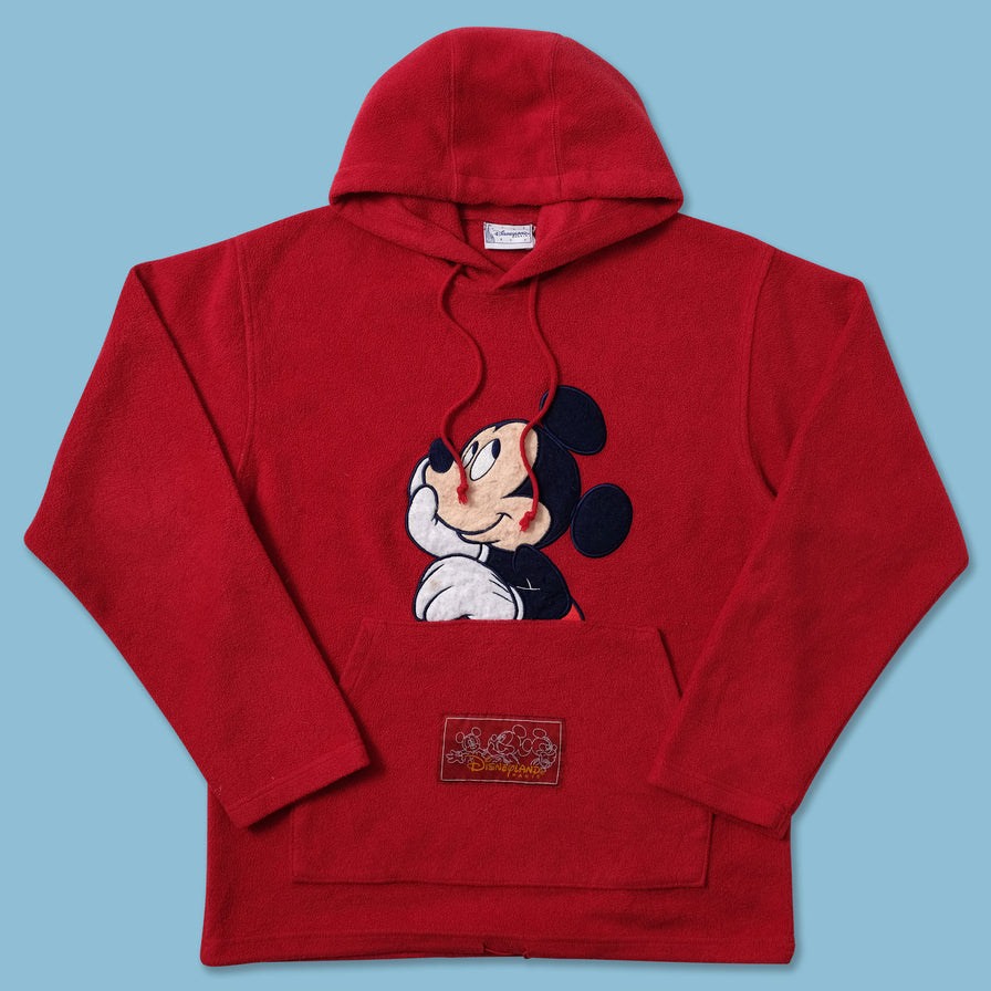 Vintage Mickey Mouse Fleece Hoody Small - Double Double Vintage