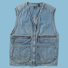 Vintage Denim Utility Vest Small - Double Double Vintage