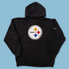 Reebok Pittsburgh Steelers Hoody Small - Double Double Vintage