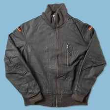 Vintage Bundeswehr Leather Flight Jacket Medium - Double Double Vintage