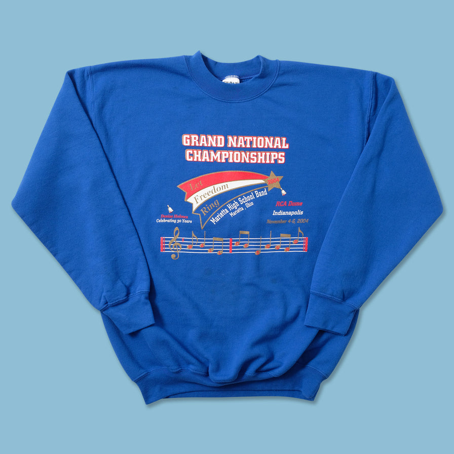 2004 High School Band Sweater Medium - Double Double Vintage