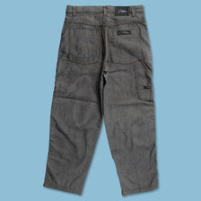 Y2K Brooklyn Express Baggy Pants 36x32 - Double Double Vintage