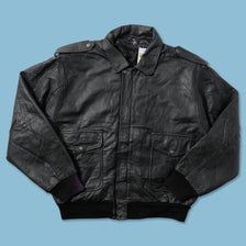 Vintage Flight Leather Jacket XLarge - Double Double Vintage