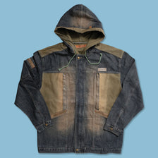Y2K Clench Denim Jacket XLarge - Double Double Vintage