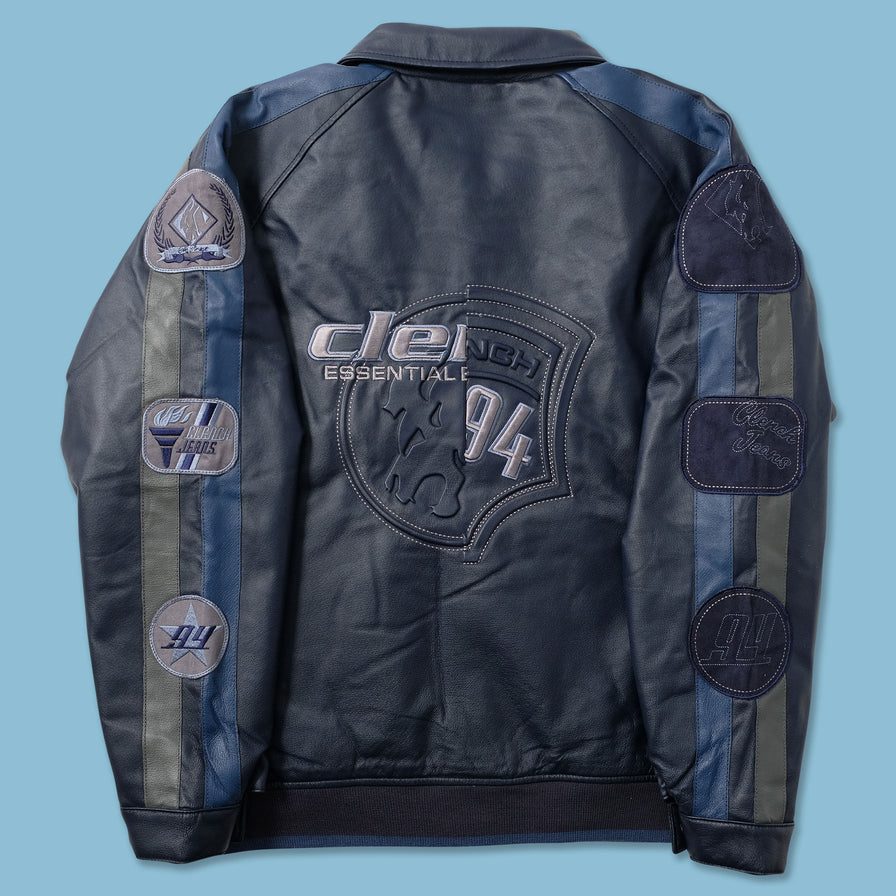 Y2K Clench Leather Jacket - Double Double Vintage