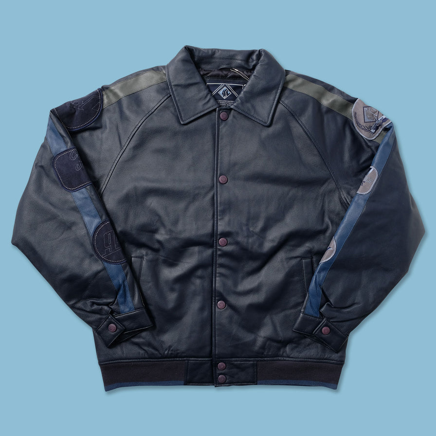 Y2K Clench Leather Jacket - Double Double Vintage