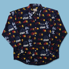 Y2K Clench Pattern Shirt Large - Double Double Vintage