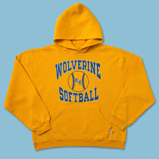 Vintage Russell Athletic Wolverine Softball Hoody Small - Double Double Vintage