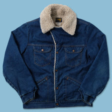 Vintage Wrangler Denim Sherpa Jacket Medium - Double Double Vintage