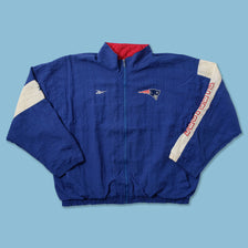 Vintage Reebok New England Patriots Light Jacket XXL - Double Double Vintage
