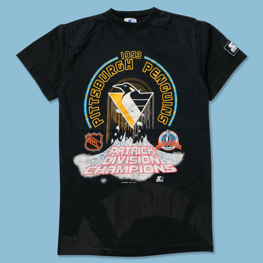 Women's 1993 Starter Pittsburgh Penguins T-Shirt Small - Double Double Vintage