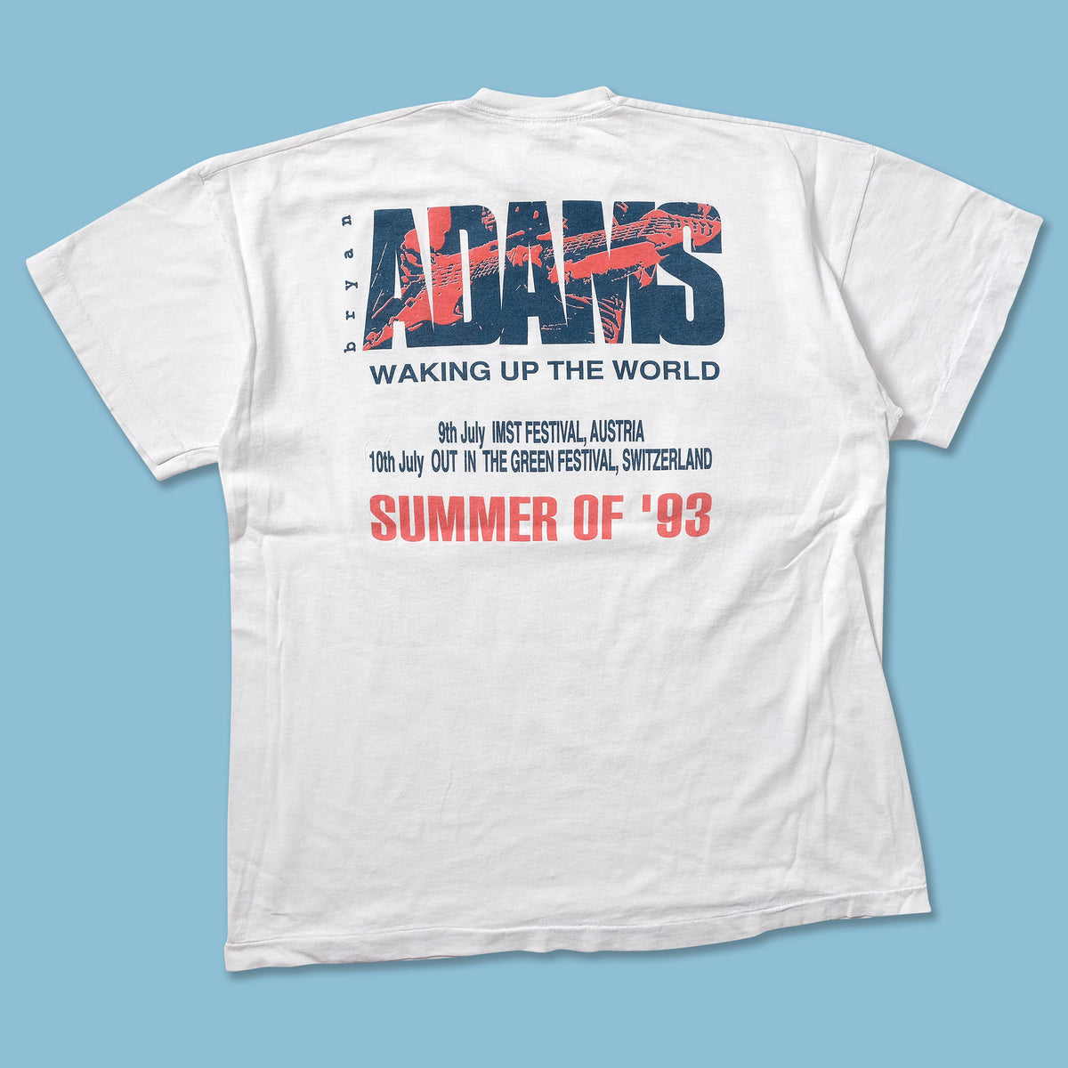 1993 Bryan Adams Waking Up The World Tour T-Shirt Large