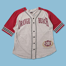 Vintage Orange Beach Baseball Jersey XLarge - Double Double Vintage