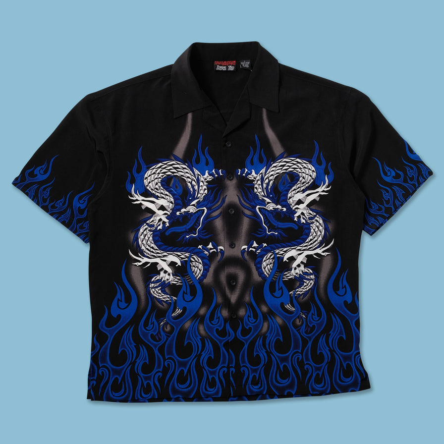 Y2K Dragon Shirt XLarge - Double Double Vintage