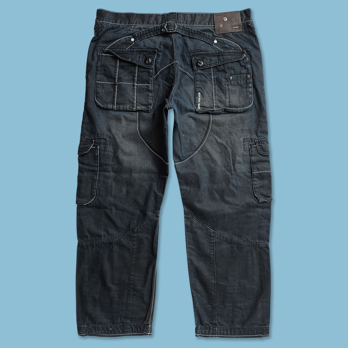 Y2K Police Cargo Pants 38x30 Double Double Vintage