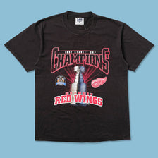 1997 Detroit Red Wings Stanley Cup T-Shirt Large - Double Double Vintage