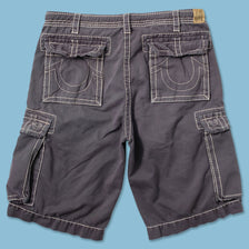 Y2K True Religion Cargo Shorts W34 - Double Double Vintage