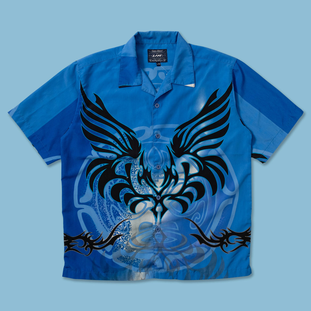 Y2K Tribal Shirt Large | Double Double Vintage