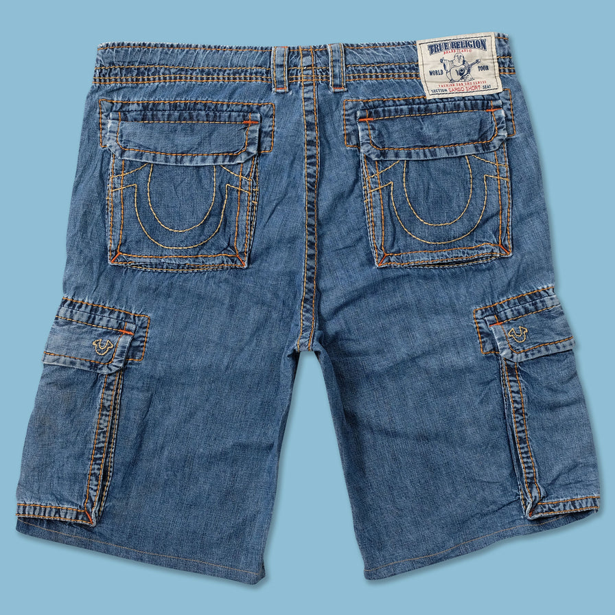 Y2K True Religion Cargo Jorts W38 - Double Double Vintage