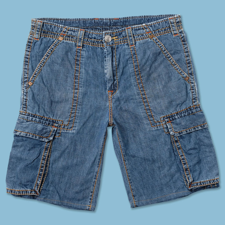 Y2K True Religion Cargo Jorts W38 - Double Double Vintage