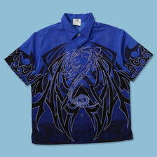 Y2K Tribal Shirt Medium - Double Double Vintage