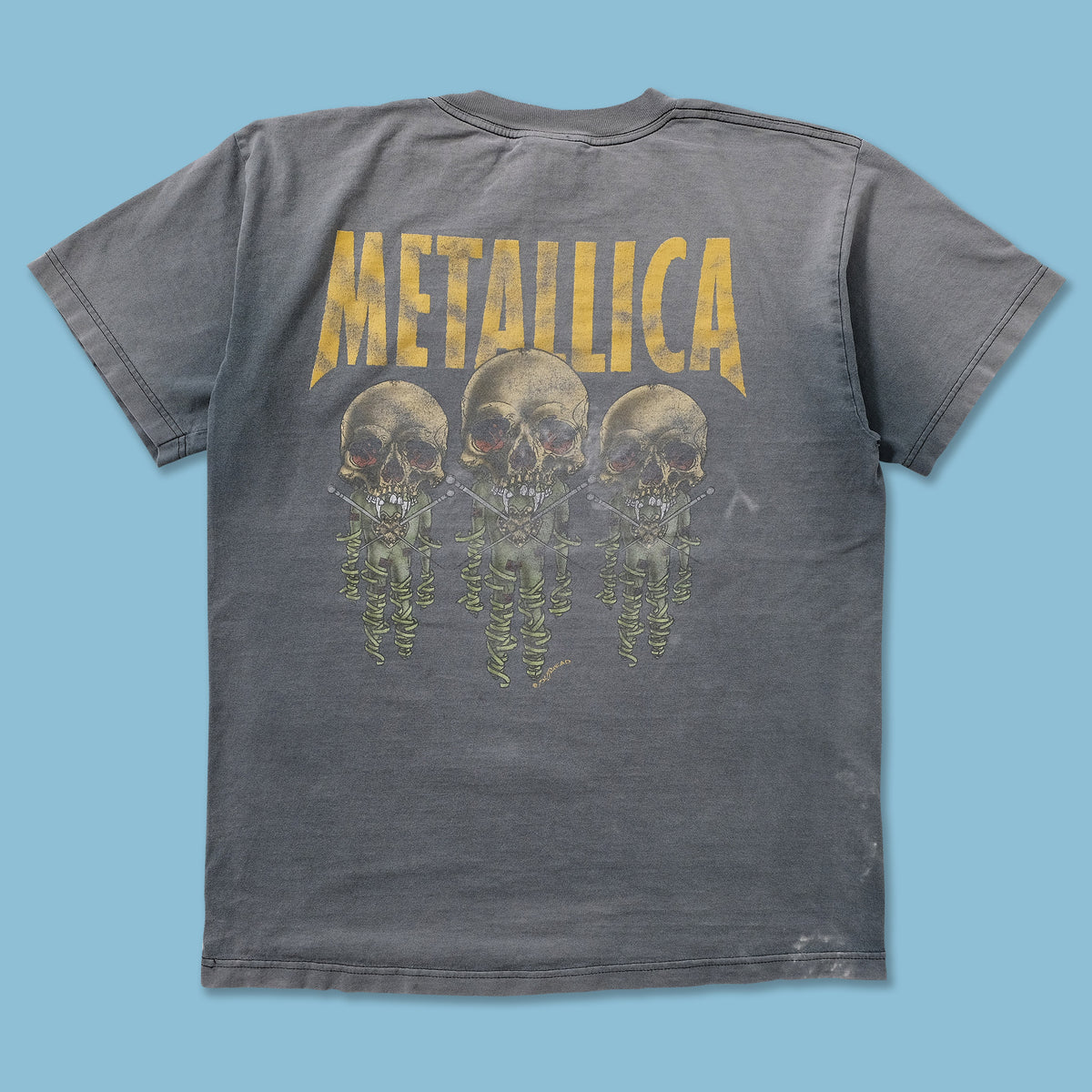 LLICA TULTEX PUSHEAD FIXXXER Tシャツ Tee Shirt Metallica Fixxxer Pushead Homme Metal Rock BG