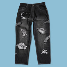Y2K NBA Baggy Pants 36x34 - Double Double Vintage