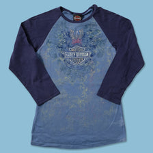 Women's Y2K Harley Davidson Longsleeve Medium - Double Double Vintage