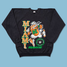 Vintage Miami Hurricanes Sweater Large - Double Double Vintage