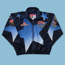 1996 Champion Atlanta Olympics USA Track Jacket XLarge - Double Double Vintage