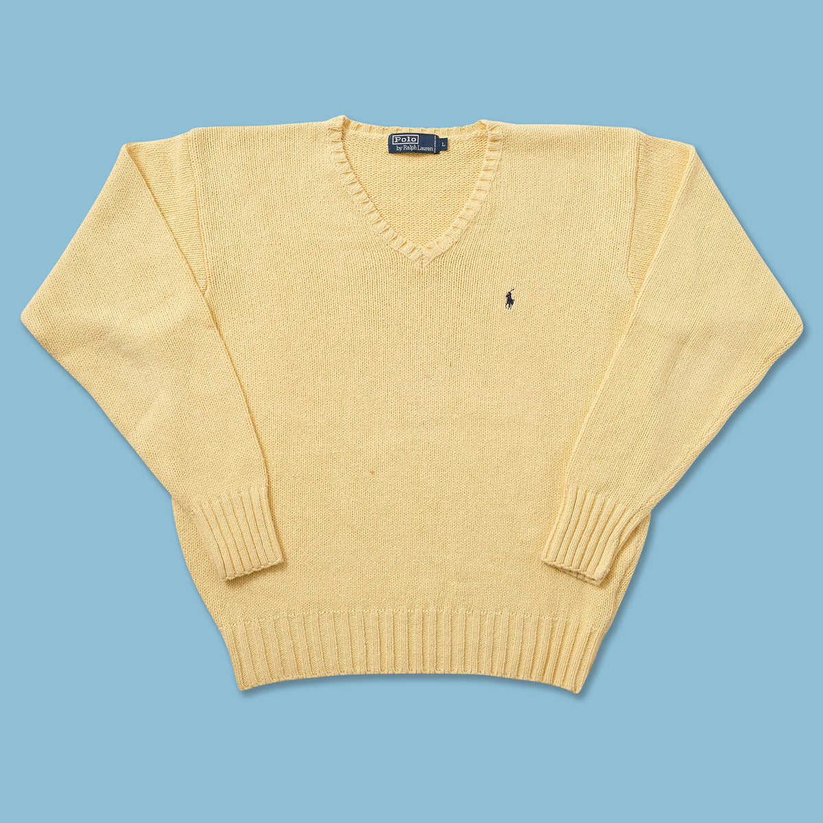 Vintage cream ralph lauren knit sweater Clearance