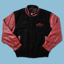 Vintage Budweiser Wool Leather Varsity Jacket XLarge - Double Double Vintage