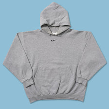 Vintage Nike Center Swoosh Hoody Large - Double Double Vintage