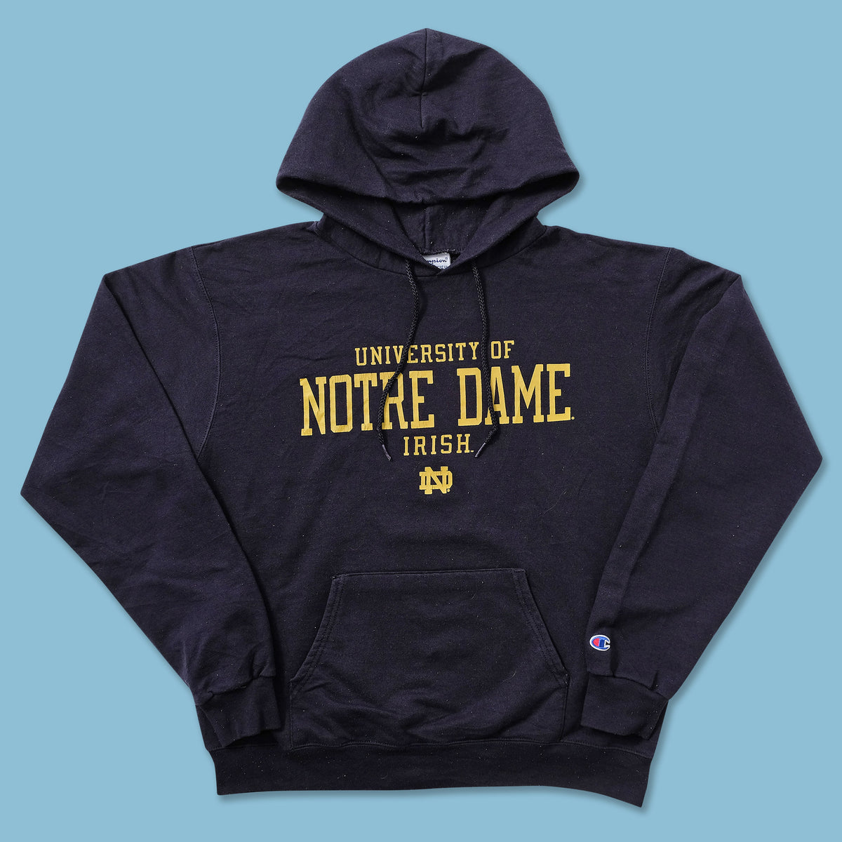 Champion University of Notre Dame Hoody Small Double Double Vintage