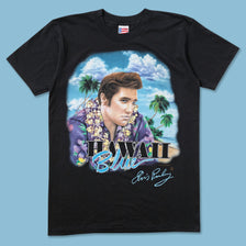 Vintage Elvis Presley Hawaii Blue T-Shirt - Double Double Vintage