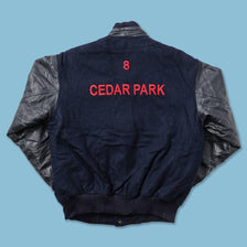 Women's Cedar Park Wool Leather Varsity Jacket Small 