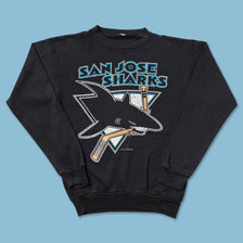 1991 Women's San Jose Sharks Sweater Small - Double Double Vintage