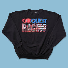 Vintage Car Quest Racing Sweater Large - Double Double Vintage