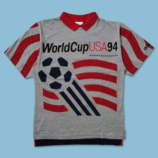 1995 adidas Soccer World Cup Polo - Double Double Vintage