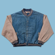 Vintage Denim College Jacket 3XLarge - Double Double Vintage