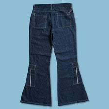 Y2K Flared Denim Pants 34x34 - Double Double Vintage