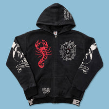 Y2K Ed Hardy Zip Hoody Small - Double Double Vintage