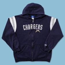 Vintage Reebok San Diego Chargers Zip Hoody Large - Double Double Vintage