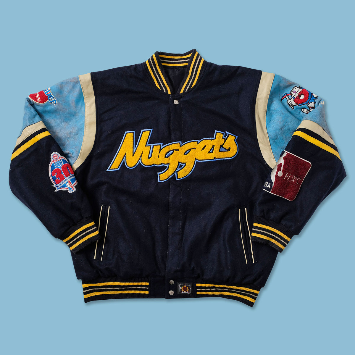 Vintage Denver Nuggets Varsity Jacket XLarge Double Double Vintage