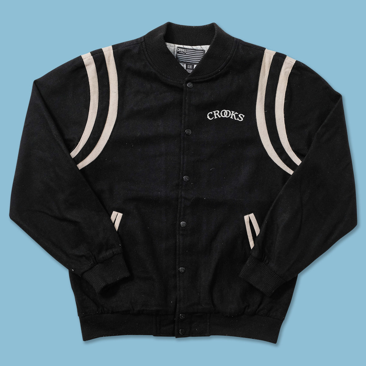 Crooks and hotsell castles varsity jacket