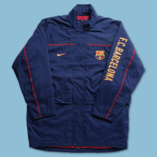 Vintage Nike FC Barcelona Padded Jacket XLarge - Double Double Vintage