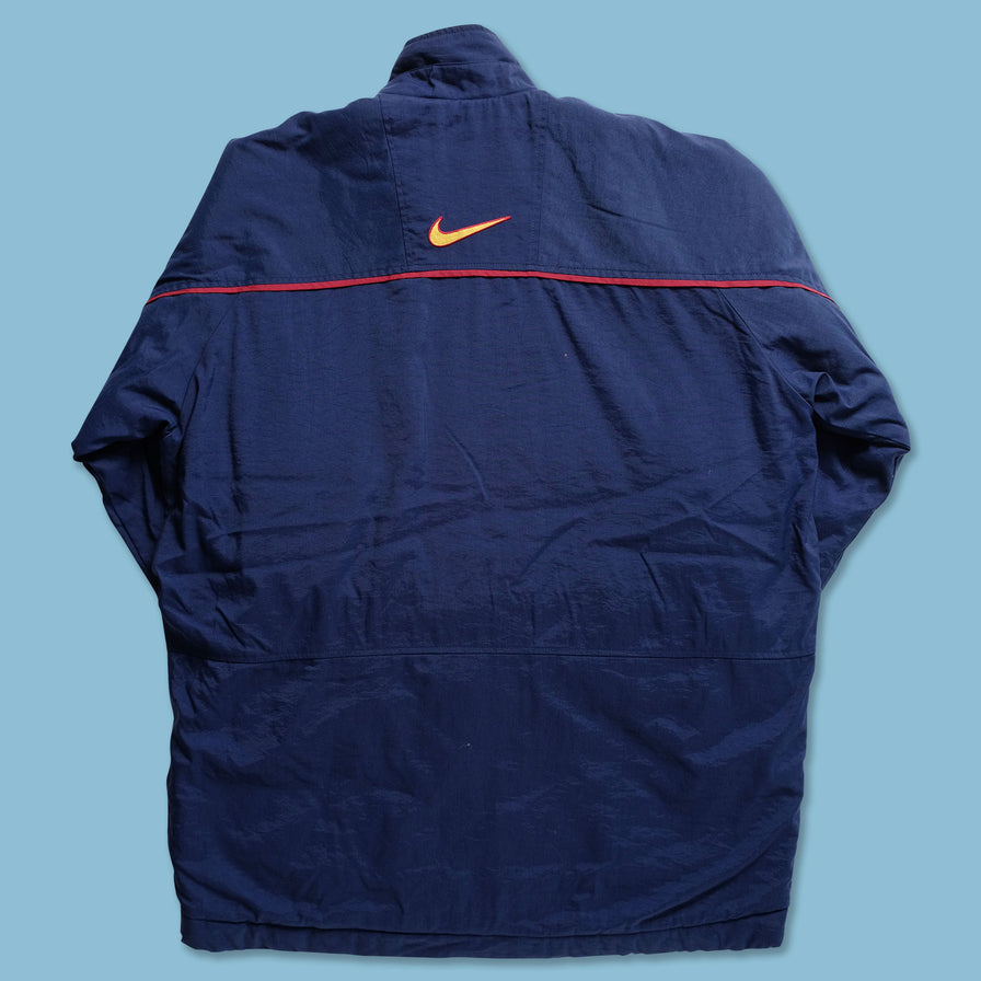 Vintage Nike FC Barcelona Padded Jacket XLarge - Double Double Vintage
