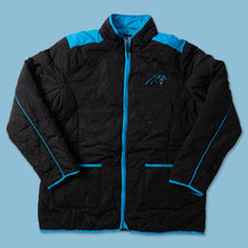 Women's Carolina Panthers Puffer Jacket Large - Double Double Vintage